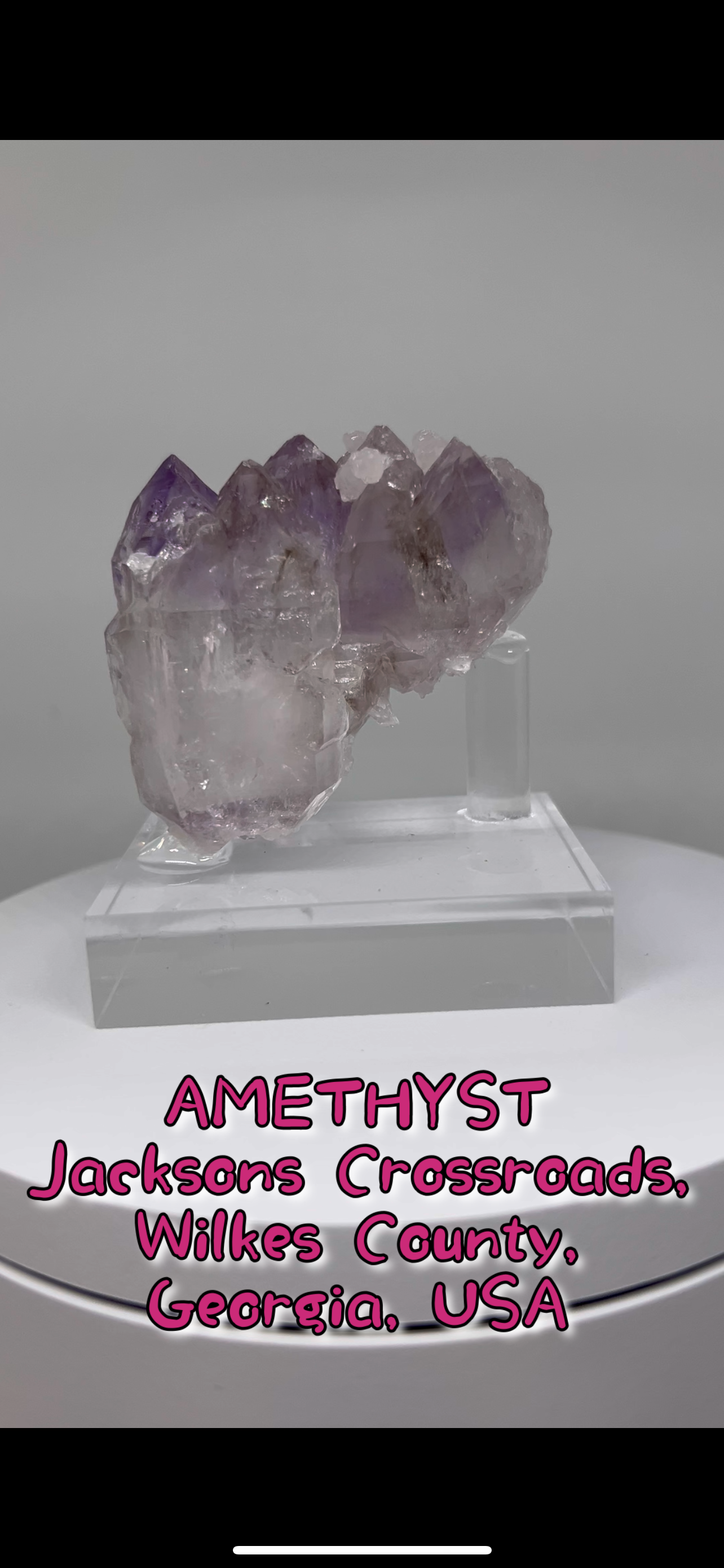 ジャクソンズクロスロード(Jacksons Crossroads)産のアメジストクラスター