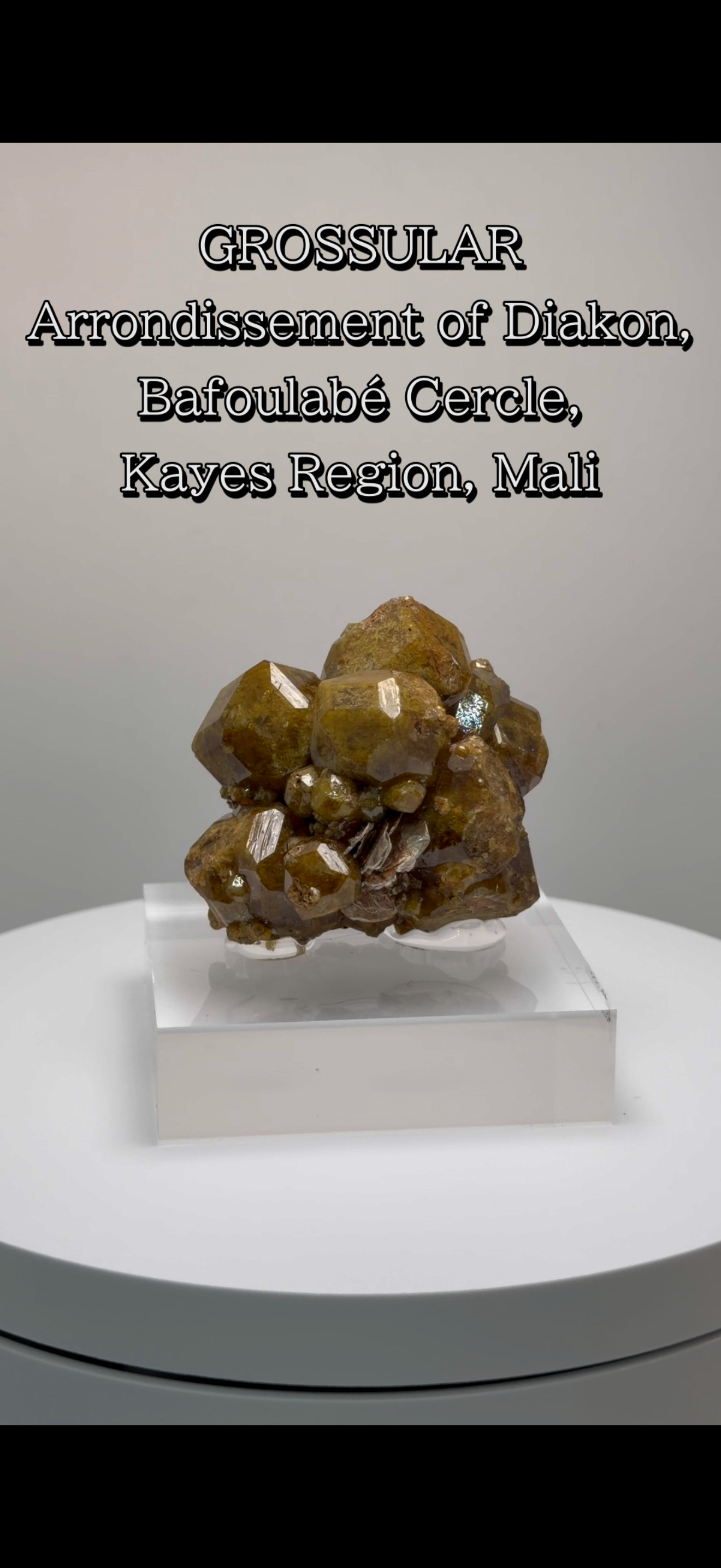 グロッシュラーガーネット　マリ共和国